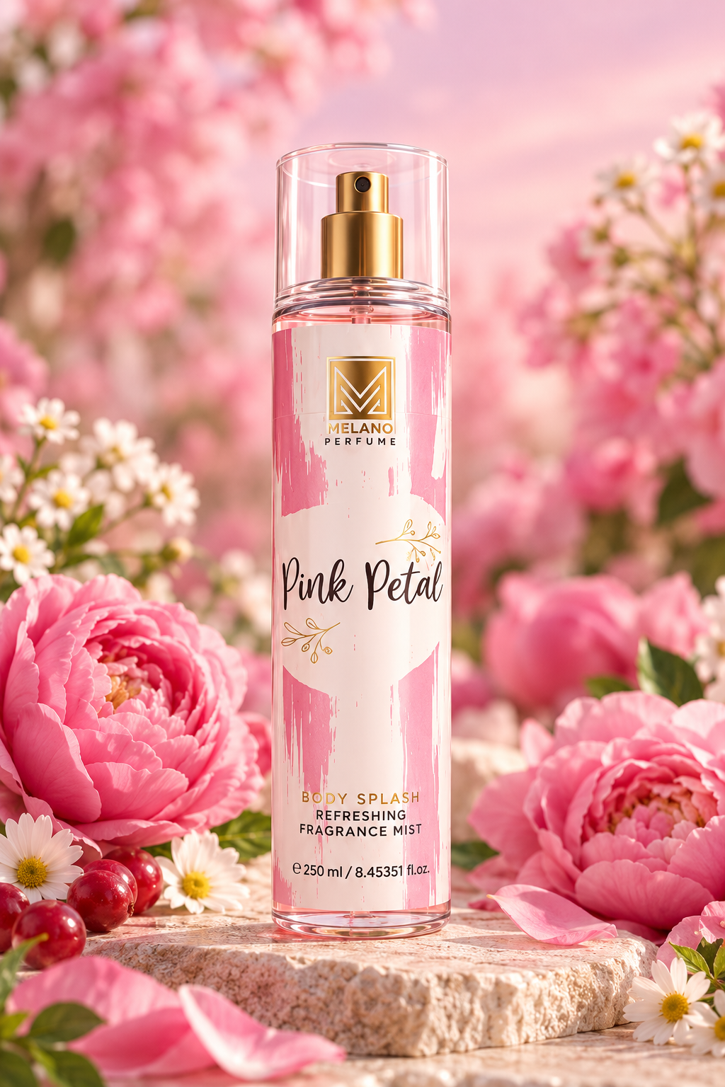 Melano Mist - Pink Petal Body Splash · 250 ml